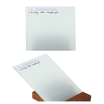 Bezpieczeństwo Białe laktowe szkło laminowane 6,38 mm - 25,52 mm