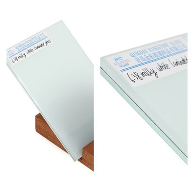 6.38mm A klasy mleko białe szkło laminowane dostosowane do budowy / mebli