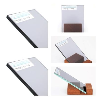 Euro Gray zabarwione laminowane szkło pływające dla okien / drzwi / ścian zasłonowych